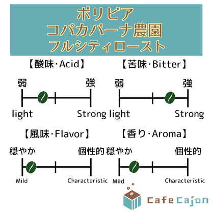 ボリビア　コパカバーナ農園　ティピカ（ウォッシュド）