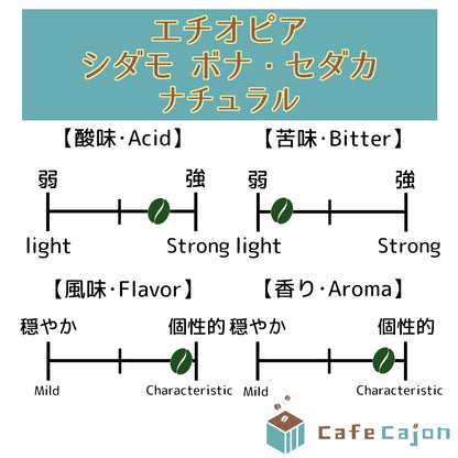 エチオピア　シダモ　ボナ・セダカ　在来種（ナチュラル）